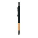 Metal Stylus Pen with Bamboo Grip - Black