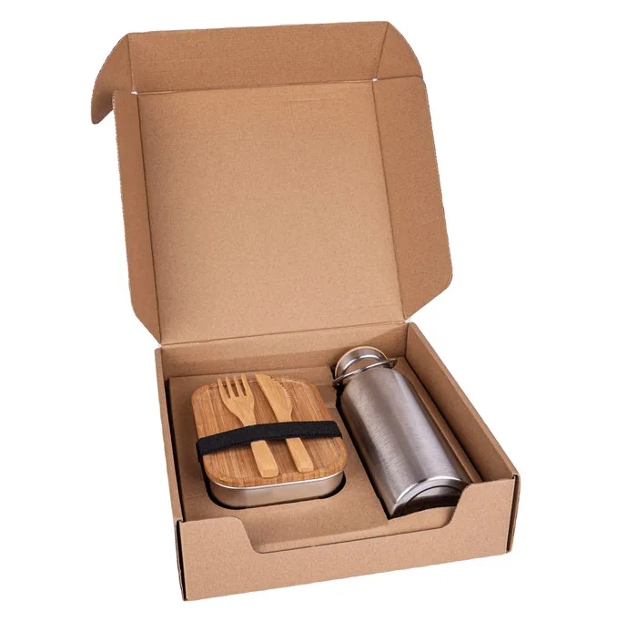 Hans Larsen Set of Lunch Box and Vacuum Bottle