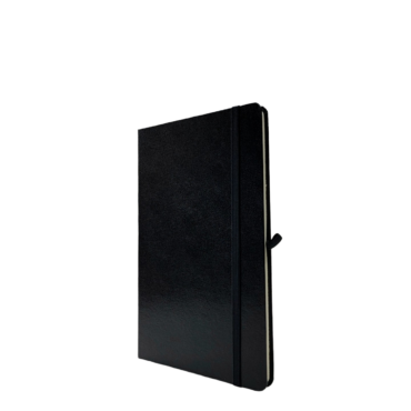 Giftology A5 Hard Cover Ruled Notebook – Black