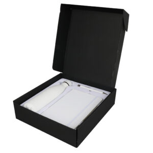 Giftology Set of Stainless Bottle, Notebook and Pen - White