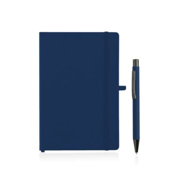 Giftology A5 Hard Cover Notebook and Pen Set - Navy