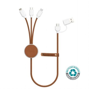 memorii Recycled 6-in-1 Charging Cable - White