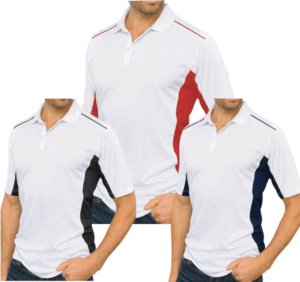 DryNCool Polo Shirt with UV protection - White/Black