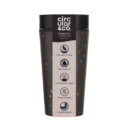 Circular Cup 12oz Black and Cosmic Black